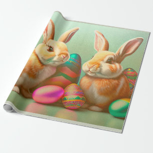 2 Insamling av Påskhare och ägg Presentpapper