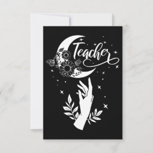 2- Inspirerande Lärare Tröja, Minimalistisk Lärare Tack Kort