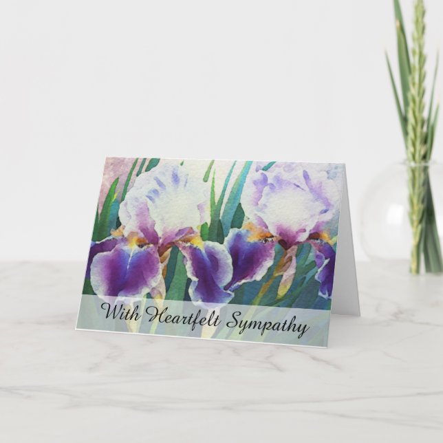*~* 2 IRS FLOWERS TV2 Sympathy Kärlek Light Kort (Framsida)