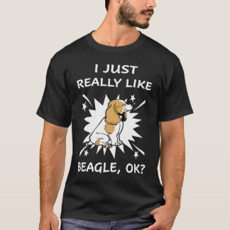 2 Jag gillar verkligen Beagle T Shirt