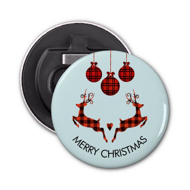 2 Juldagen Hjort Jumping Rustic Stil Flasköppnare (Framsidan)