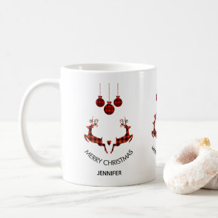 2 Juldagen Hjort Jumping Rustic Stil Kaffemugg