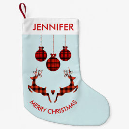 2 Juldagen Hjort Jumping Rustic Stil Liten Julstrumpa