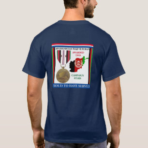 2 KAMPANJ STÄDER AFGHANISTAN KRIG VETERAN TRÖJA