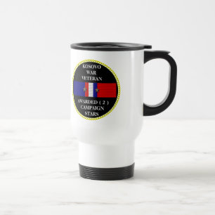 2 KAMPANJ STARS KOSOVO KRIG VETERAN RESEMUGG