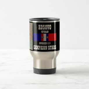 2 KAMPANJ STARS KOSOVO VETERAN RESEMUGG