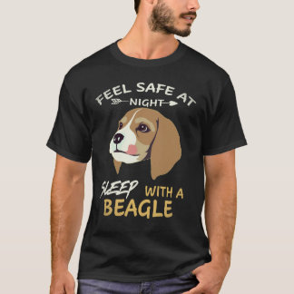2 Känn dig trygg på natten Sova med en Beagle T Shirt