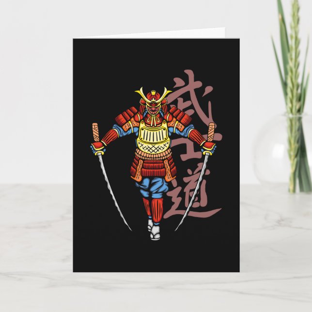 2 Katana Honborn Samurai - Japansk kulturkultur Kort (Framsida)