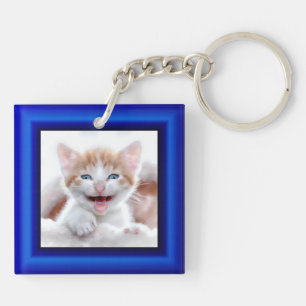 2 Kattfoto, blå Gräns