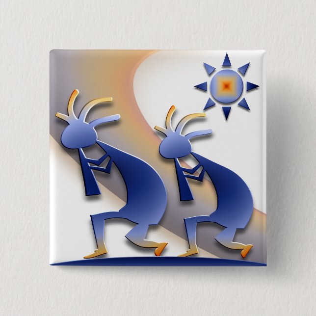 2 Kokopelli #128 Knapp (Framsida)