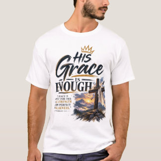 2 Korinthierbrev 12:9 Kristet T-Shirt
