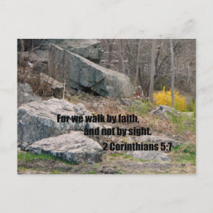 2 Korinthierbrevet 5:7 Vykort