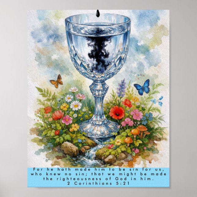 2 Korintierbrevet 5:21 Förnyelseaffisch Poster (Framsidan)