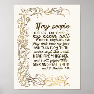 2 KROKLER 7:14 om mina personer roar sig Poster