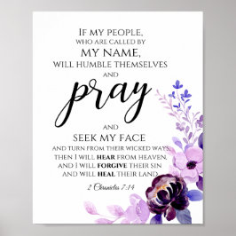 2 Kroniklar 7:14 om mitt folk är kristet Poster