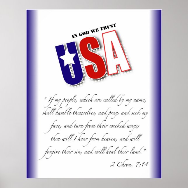 2 Kroniklar 7:14 poster (Framsidan)