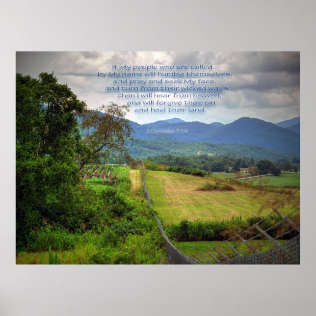 2 Kroniklar 7:14 Poster (Framsidan)