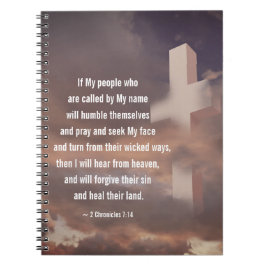 2 Kronischer 7:14 om mitt folk kommer att läcka Anteckningsbok