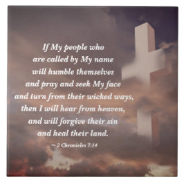 2 Kronischer 7:14 om mitt folk kommer att läcka Kakelplatta