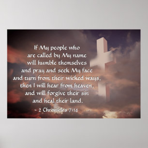 2 Kronischer 7:14 om mitt folk kommer att läcka Poster