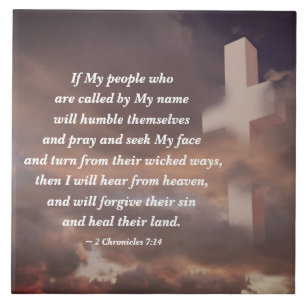 2 Kronischer 7:14 Om mitt folk kommer att rocka Kakelplatta