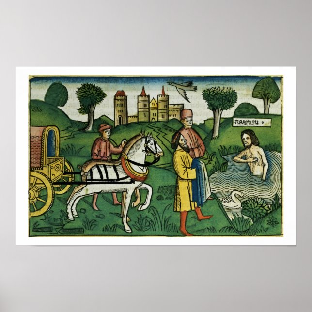 2 Kung 5 14 Rengöring av Naaman från Nu Poster (Framsidan)