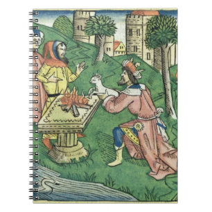 2 kungar 16 9-16 folket av Damascus tas c Anteckningsbok Med Spiral