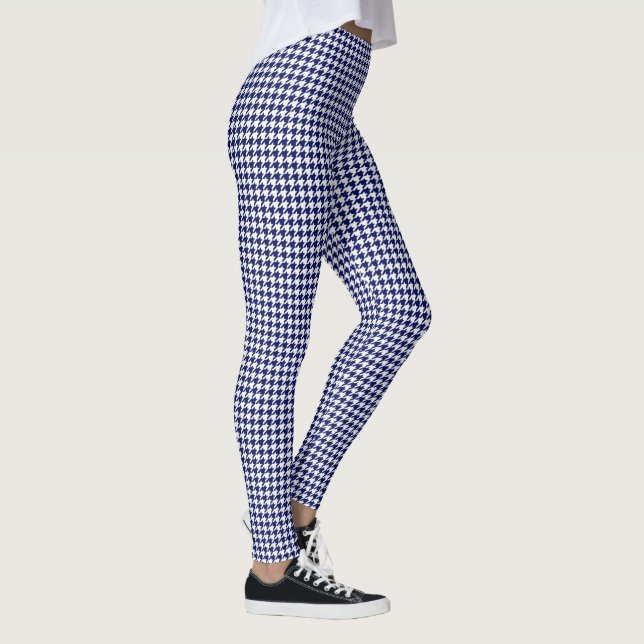 2 lager - Houndstooth Vit DIY BG NB Leggings (Höger)