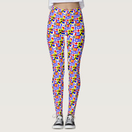 2 lager - nautiska signalflaggor BG DIY NB Leggings