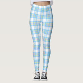 2 Lagrar - Play Himlar Blue Rosa DIY BG White Leggings