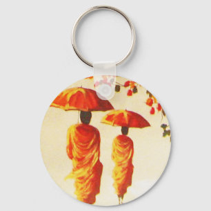 2 Laotian Buddhist Munk Nyckelring