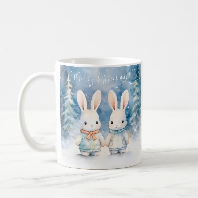 2 lapins de Noël Kaffemugg (Vänster)