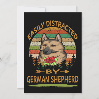 2 Lätt Distraherad Av Tysk Schäferhund Julkort