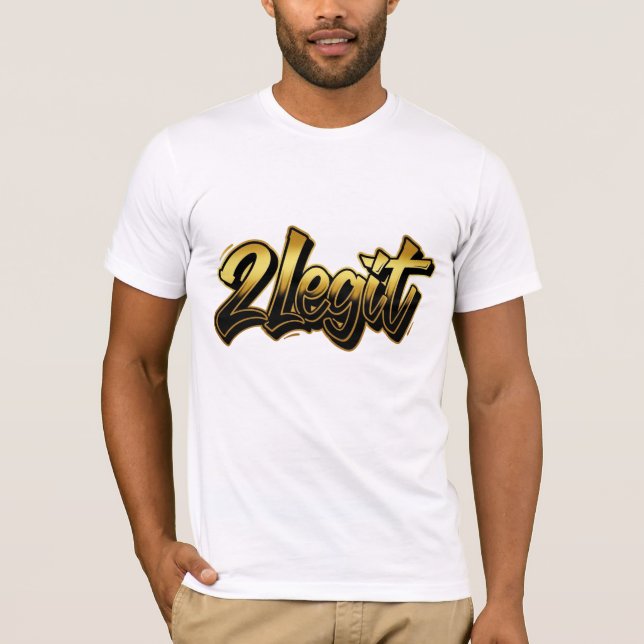 2 Legit Pappashort T Shirt (Framsida)