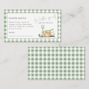 2 Little Sprouts Tvillingar Blöja Lotteri Baby Sho Tilläggskort