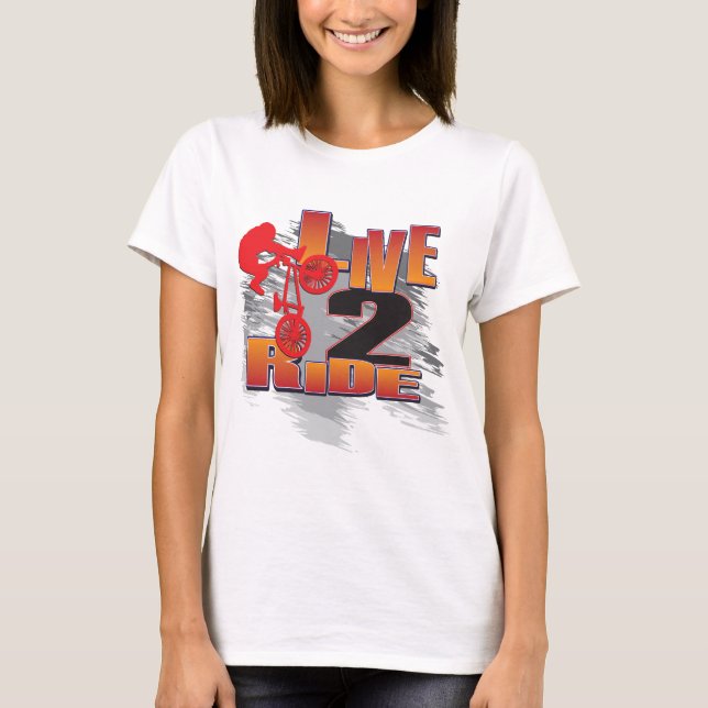 2 Live BMX-Biker Tee (Framsida)