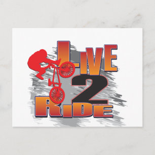 2 Live BMX-Biker Vykort