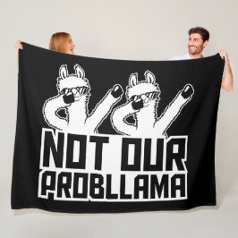 2 Llamor Inte Vårt Probllama Dabbar Solglasögon Co Fleecefilt
