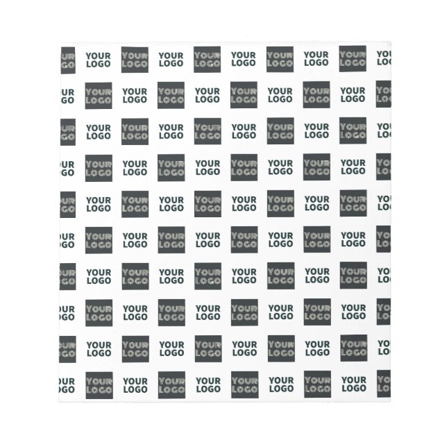 2 Logotyper Enkla Upprepade Logotyper | Vit Anteckningsblock (Framsida)