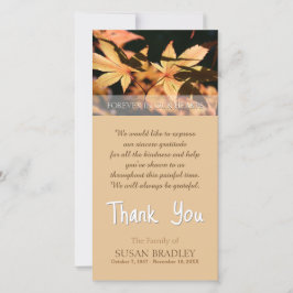 2 löv i Tacken Höstsympati Tack Kort