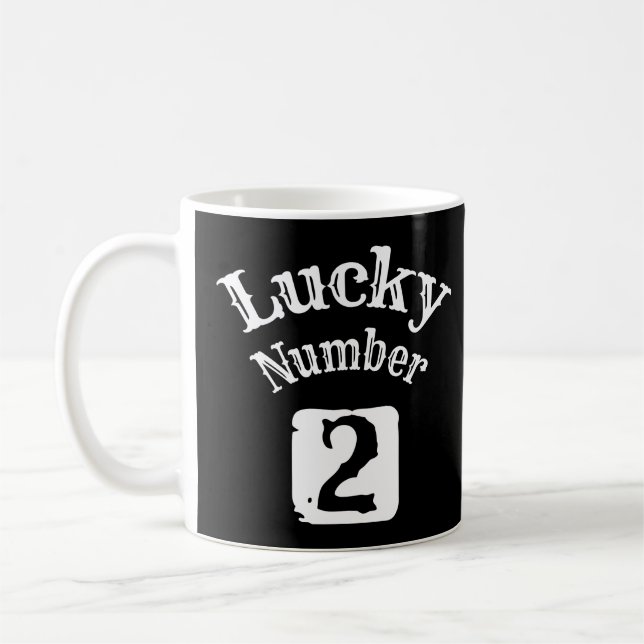 2 - Lucky Number 2 Tur Kaffemugg (Vänster)
