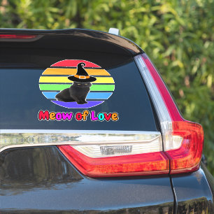 2.Lustigt vackert bästsäljande svarta katt Klistermärken