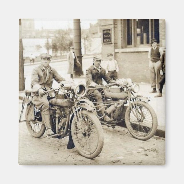 2 manar på motorcykelmagnet magnet (Framsidan)