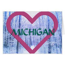 2 MICHIGAN HEART WINTER SKOGEN OBS KORT