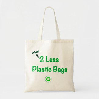 2 mindre plastpåsar tygkasse