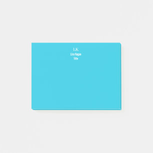 2 MonogramAnpassningsbar med tonad Personlig Post-it Block