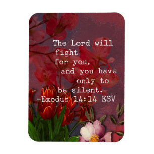 2 Mos 14:14 Bibelvers Magnet