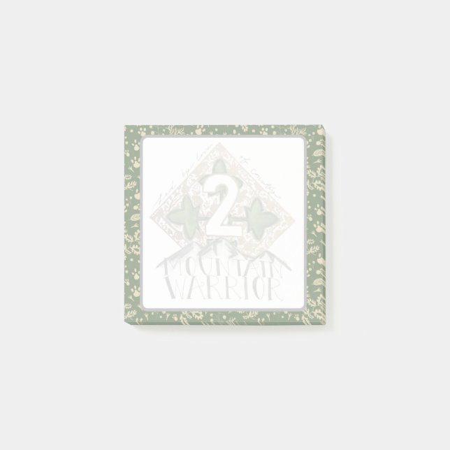 2 Mountain Warrior Post-it-lappar Post-it Block (Framsida)