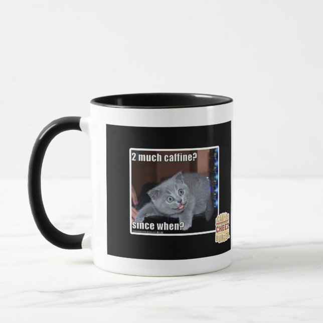 2 mycket caffine? mugg (Vänster)