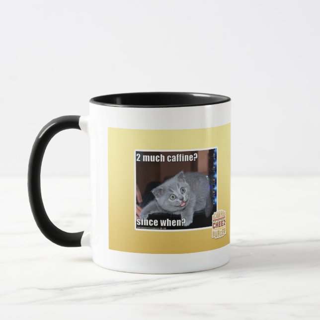 2 mycket caffine? mugg (Vänster)